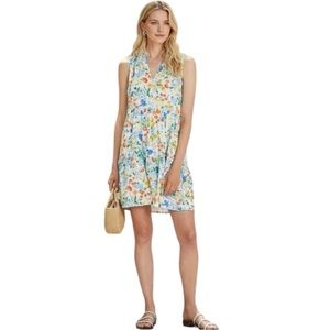 Dear John Denim Eliza Multi-Color Floral Dream of Tuscany Dress M